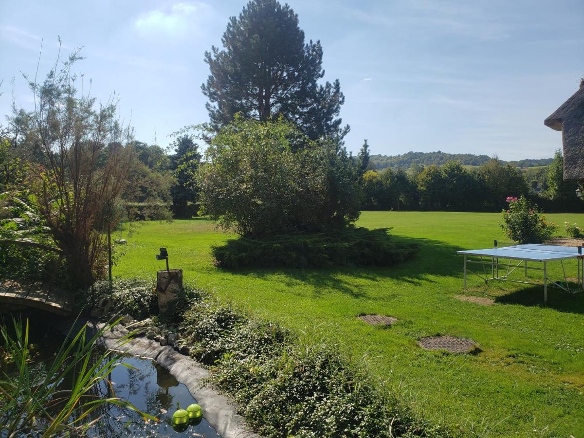 Villa Les 2 Chaumieres Avec Piscine Epinay Exterior foto