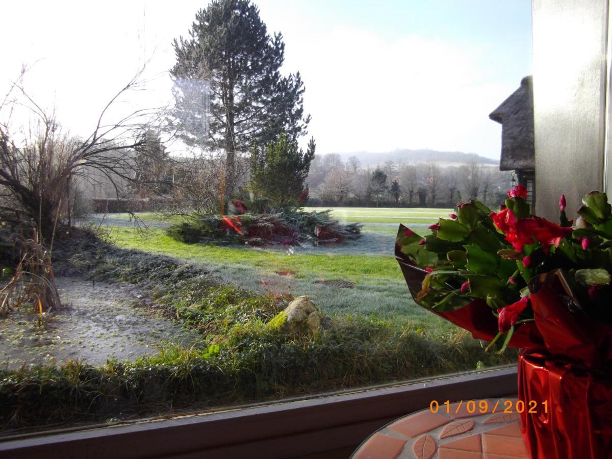 Villa Les 2 Chaumieres Avec Piscine Epinay Exterior foto