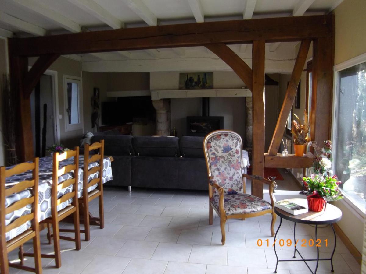 Villa Les 2 Chaumieres Avec Piscine Epinay Exterior foto