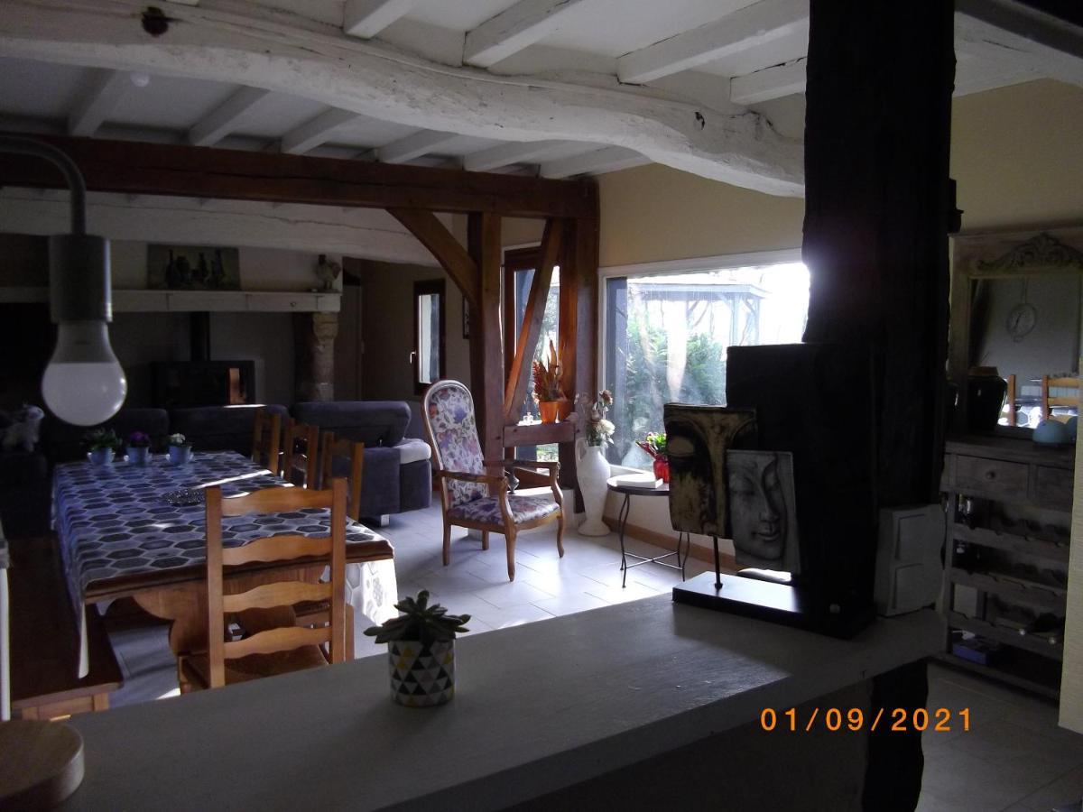 Villa Les 2 Chaumieres Avec Piscine Epinay Exterior foto